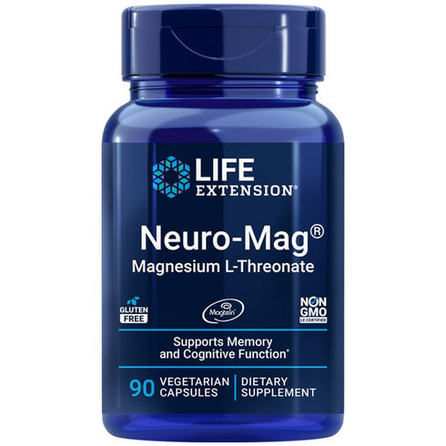 Neuro-Mag Magnesium L-Threonate 90 Capsules-Life Extension-Matakana Pharmacy